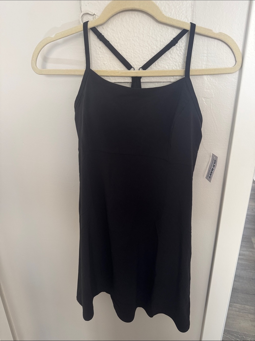Old Navy Black Athletic Camisole Dress
